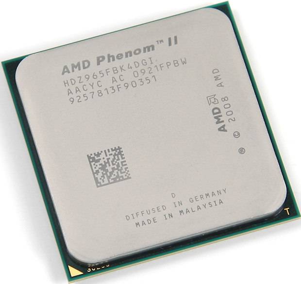 amd phenom ii x4 processors
